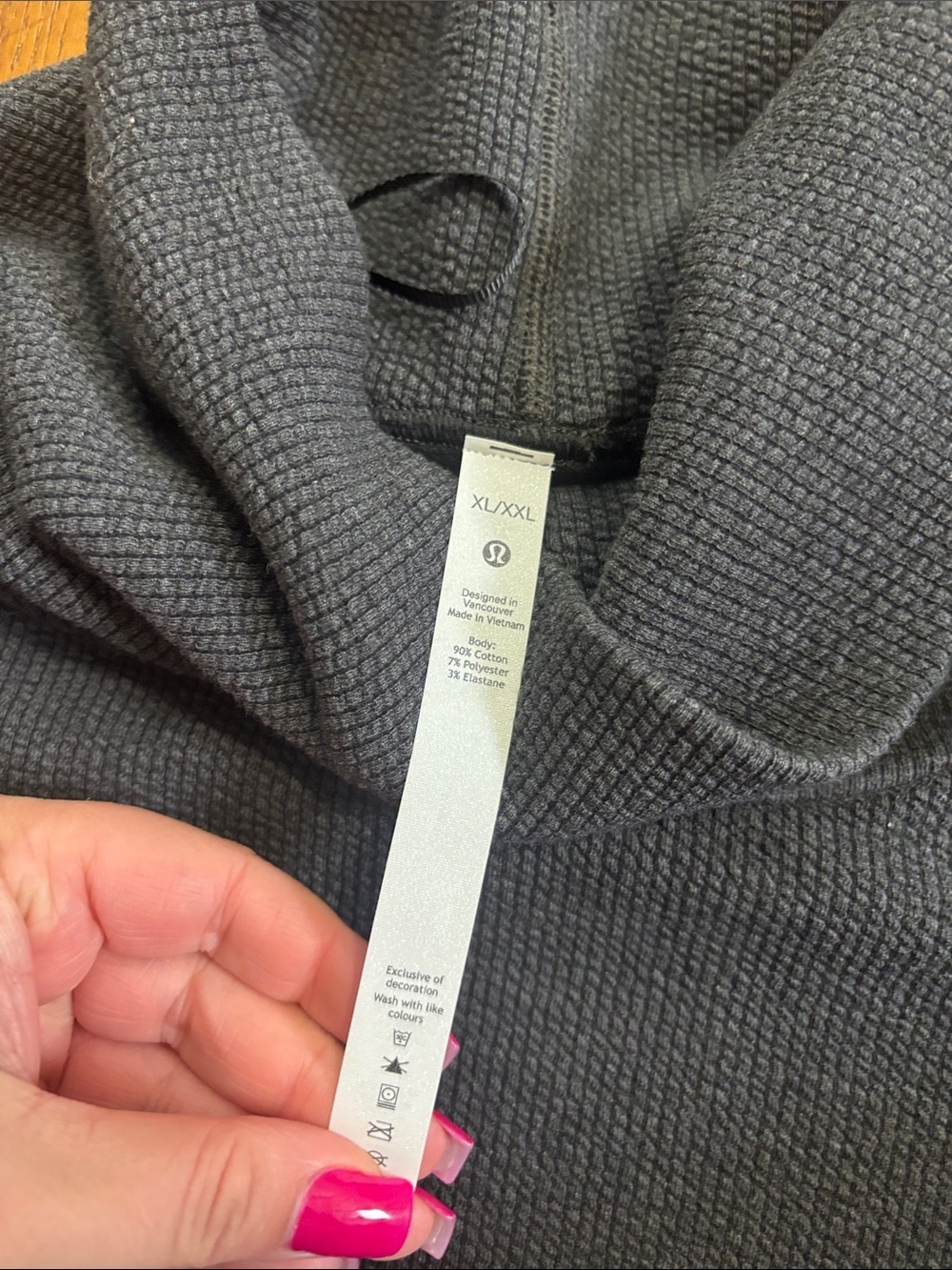 Lululemon Ribbed Funnel Neck Pullover - Picture 2 of 3